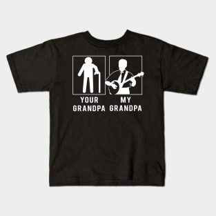 banjo your grandpa my grandpa tee for your grandson granddaughter Kids T-Shirt